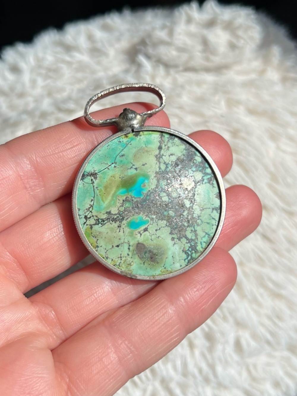 Chunky Turquoise Pendant